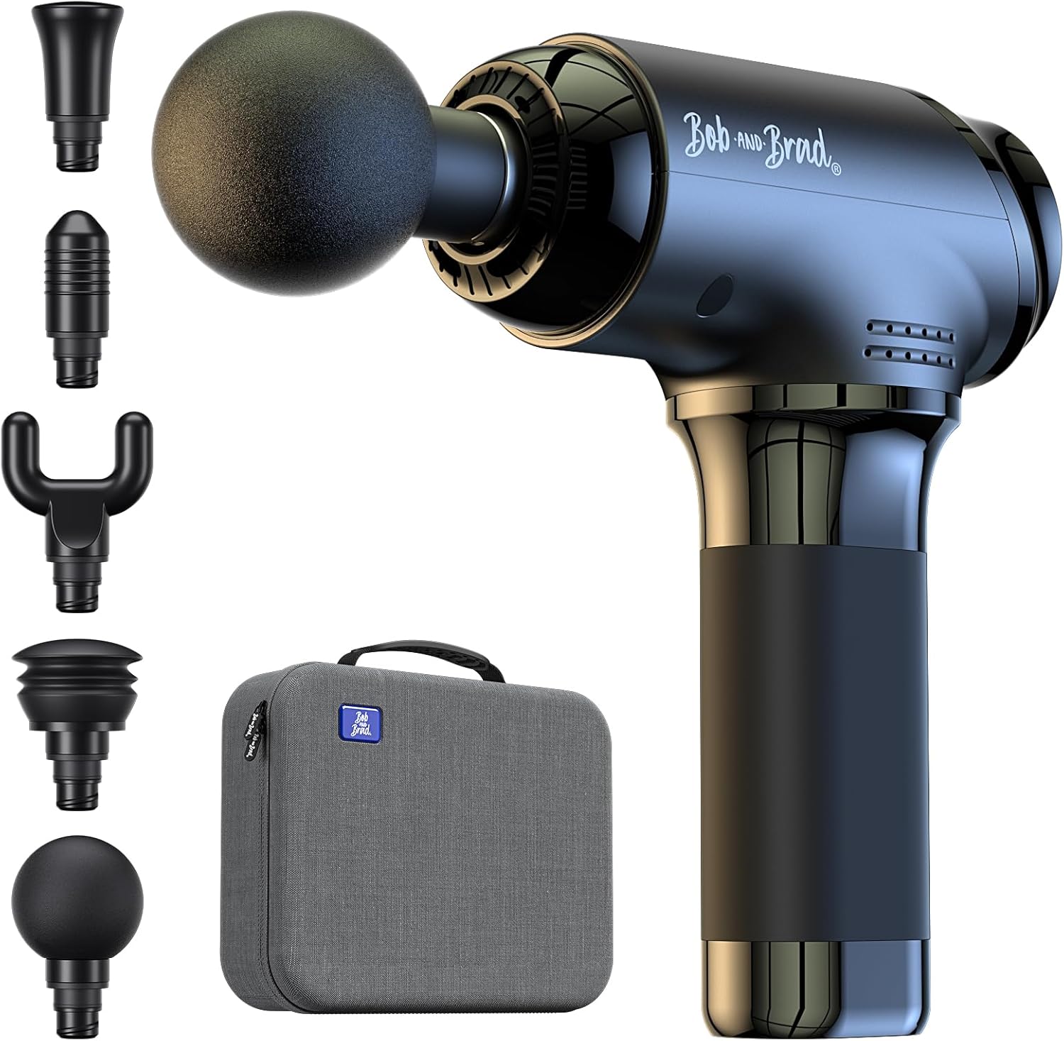 Bob and Brad T2 Massage Gun, Powerful Muscle Massage Gun 4000mAh Battery 10mm Amplitude,Percussion Massager with USB-C Charging for Back Shoulder Body Muscle, Handheld Massager Gifts for Men Women