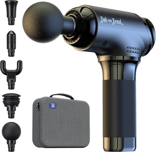 Bob and Brad T2 Massage Gun, Powerful Muscle Massage Gun 4000mAh Battery 10mm Amplitude,Percussion Massager with USB-C Charging for Back Shoulder Body Muscle, Handheld Massager Gifts for Men Women