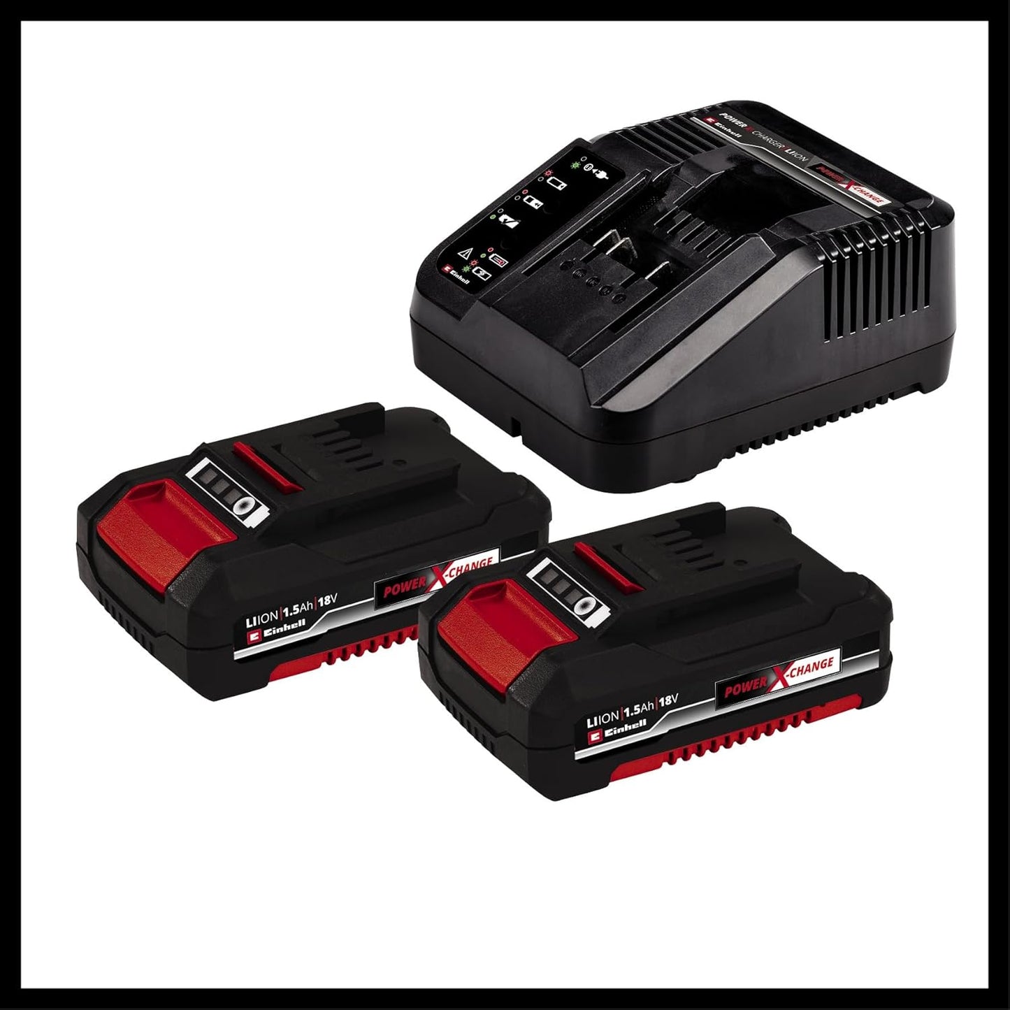 Einhell TE-CD 18/2 Li Cordless Drill Power X-Change Kit (Li-ion, 18V, Torque 44Nm) Comes with 2 Batteries 1.5Ah and Charger