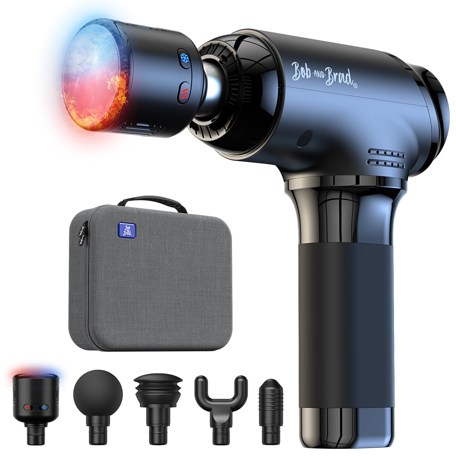 Bob and Brad T2 Massage Gun, Powerful Muscle Massage Gun 4000mAh Battery 10mm Amplitude,Percussion Massager with USB-C Charging for Back Shoulder Body Muscle, Handheld Massager Gifts for Men Women