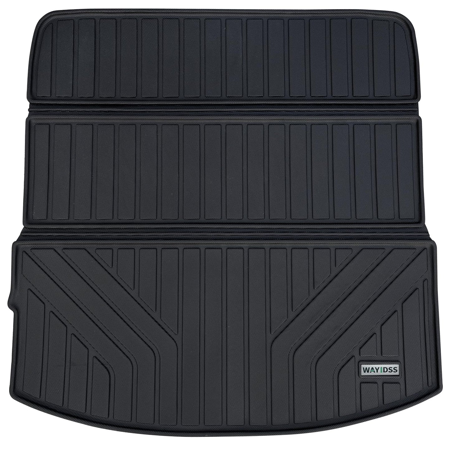 WAYIDSS Floor Mats for 2015-2024 Ford F-150/ F150 Lightning SuperCrew Cab(Not Fit Rear Seat with Under-Seat Fold Flat Storage),TPE All Weather Protection 2 Rows Car Floor Liners Accessories-Black